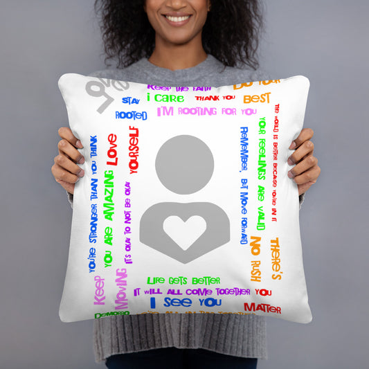 "DeMorro's Message" - Basic Pillow 18"x18"