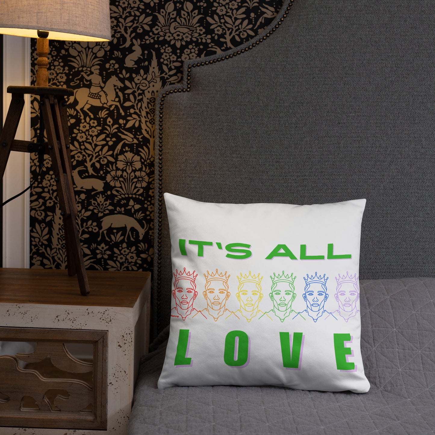 "It's All Love" - Basic Pillow by DeMorro Designs