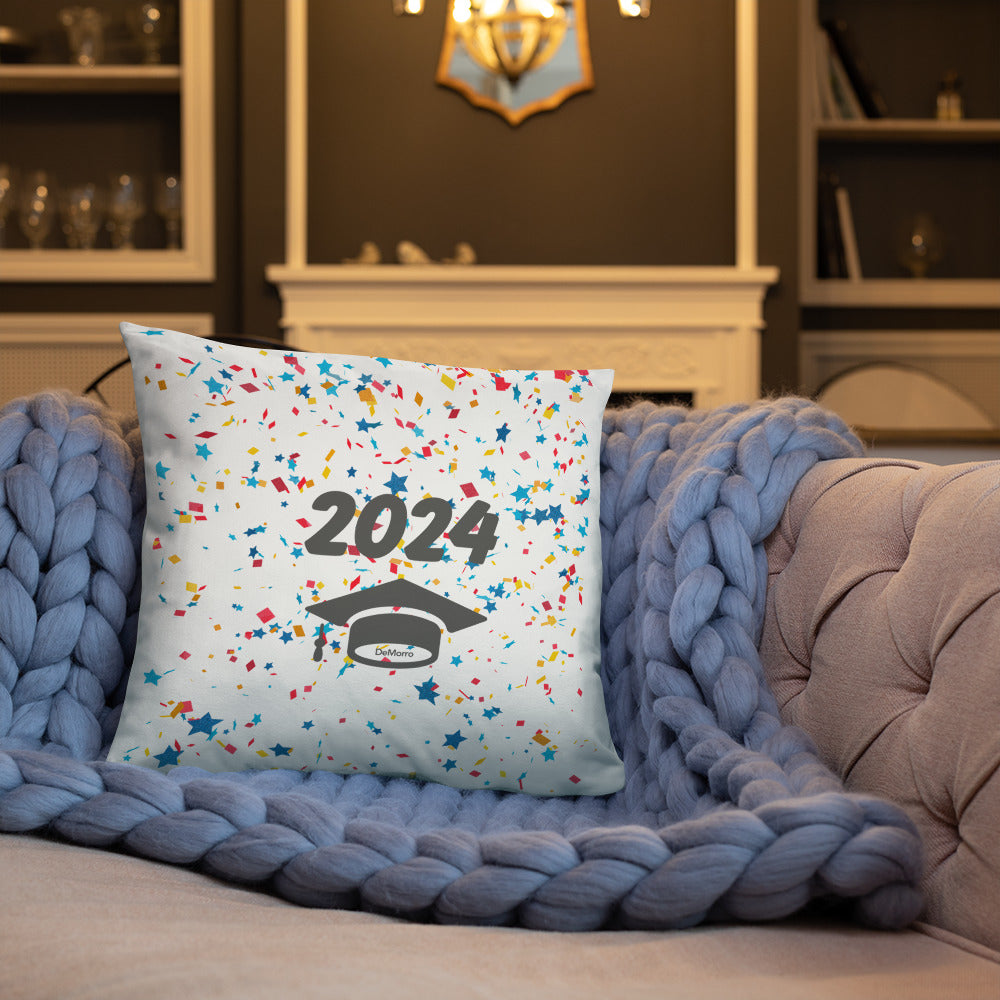 2024 Glad Grads - Basic Pillow with Front and Back Pring by DeMorro Designs