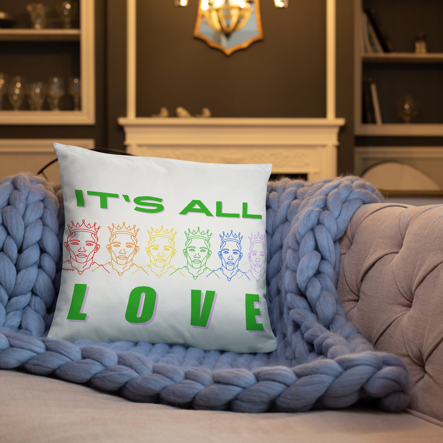 "It's All Love" - Basic Pillow by DeMorro Designs