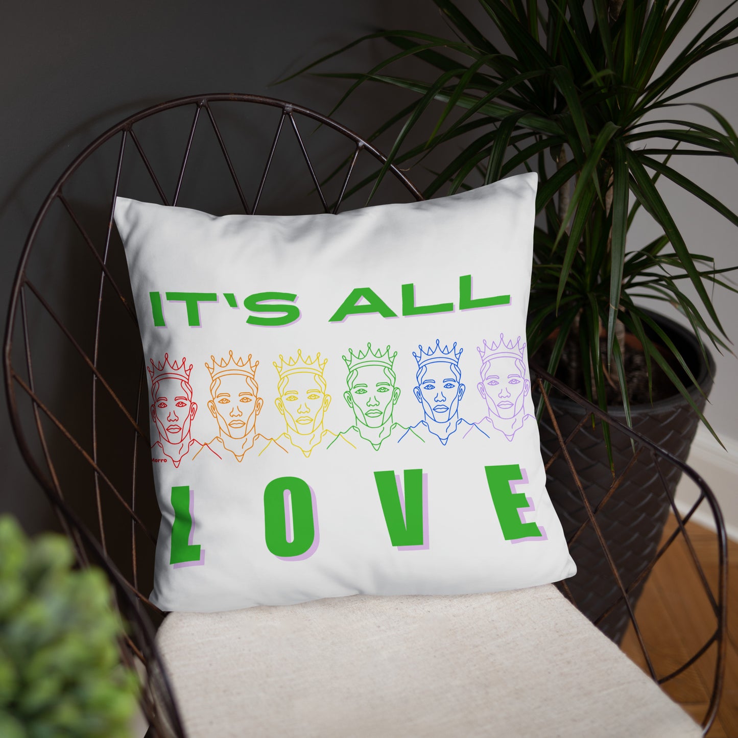 "It's All Love" - Basic Pillow by DeMorro Designs