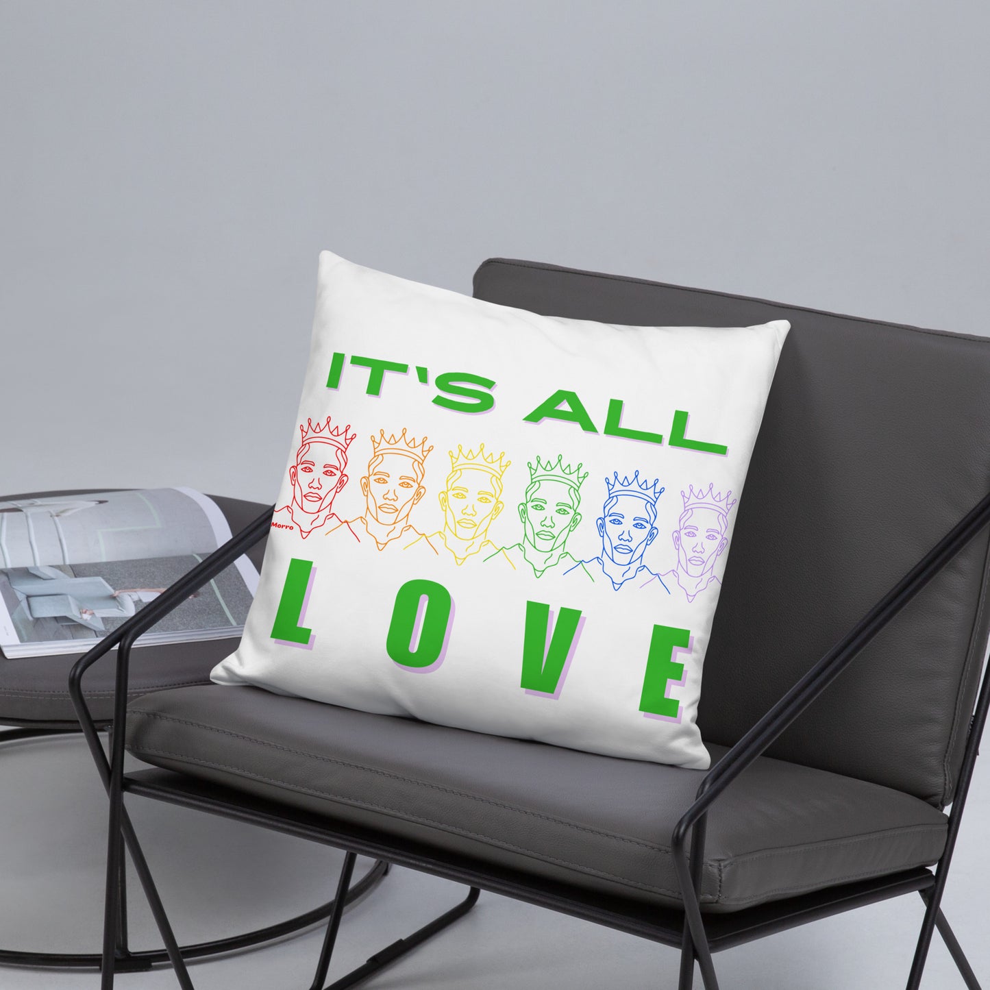 "It's All Love" - Basic Pillow by DeMorro Designs