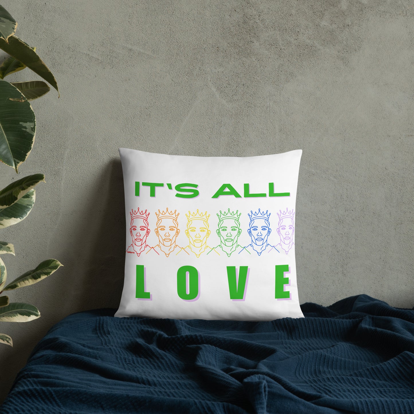 "It's All Love" - Basic Pillow by DeMorro Designs