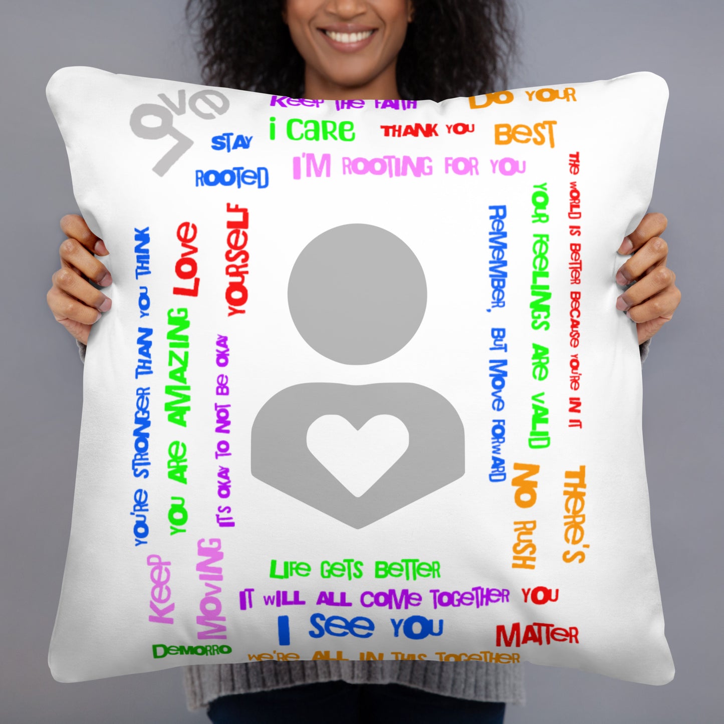 "DeMorro's Message" - Basic Pillow by DeMorro Designs