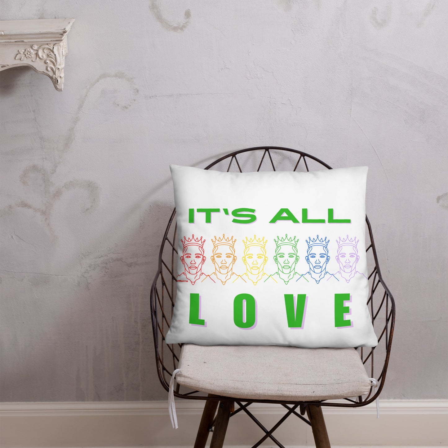 "It's All Love" - Basic Pillow by DeMorro Designs