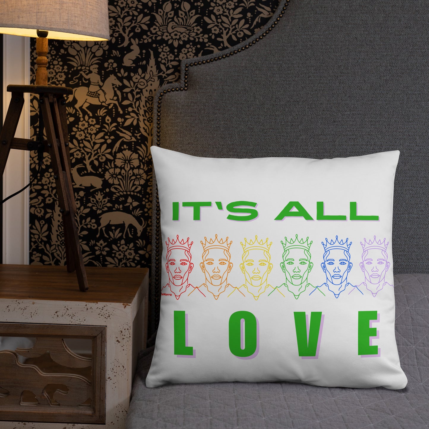 "It's All Love" - Basic Pillow by DeMorro Designs