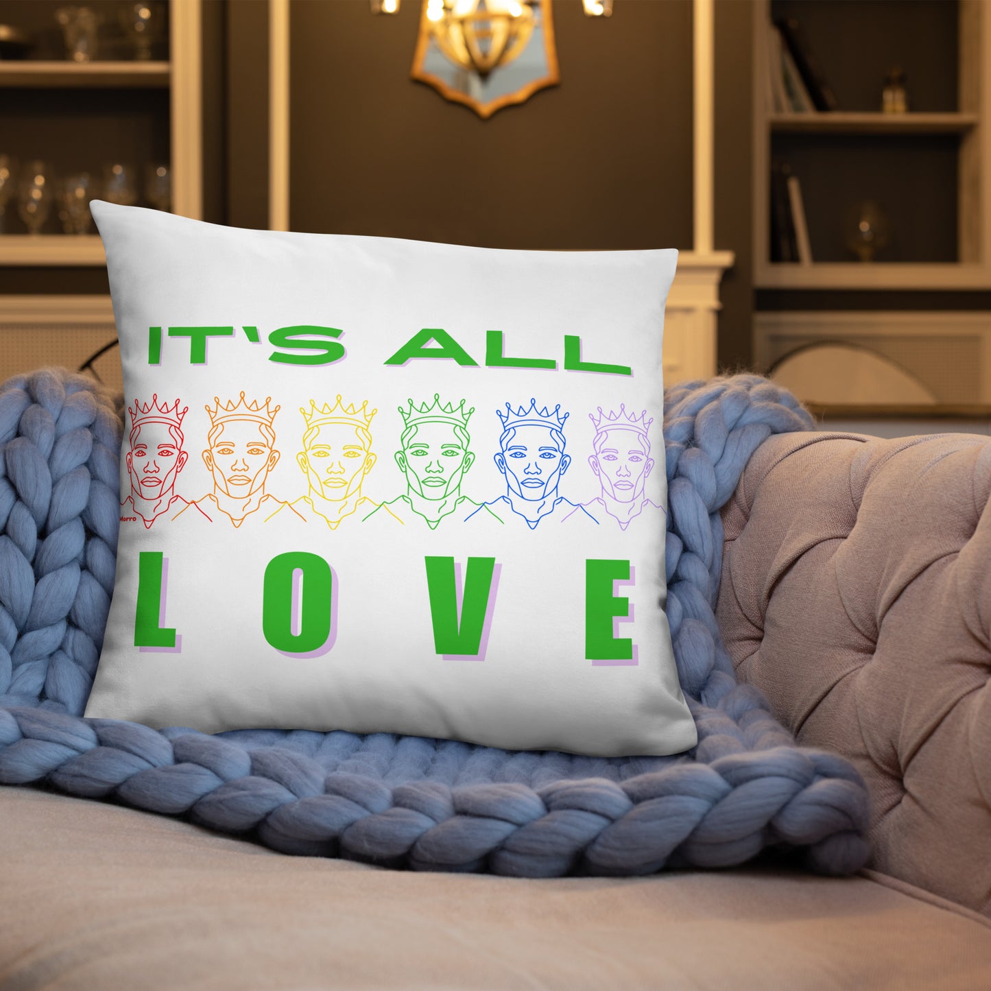 "It's All Love" - Basic Pillow by DeMorro Designs