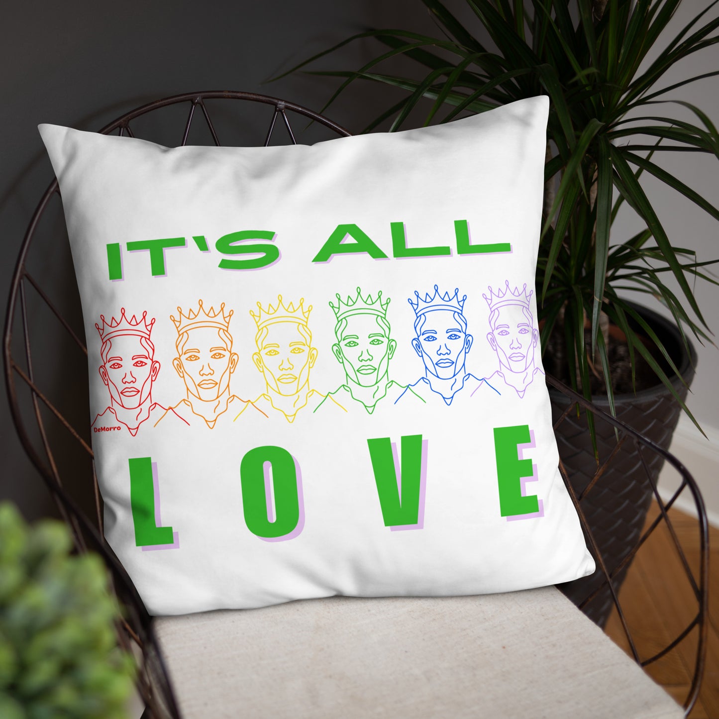 "It's All Love" - Basic Pillow by DeMorro Designs