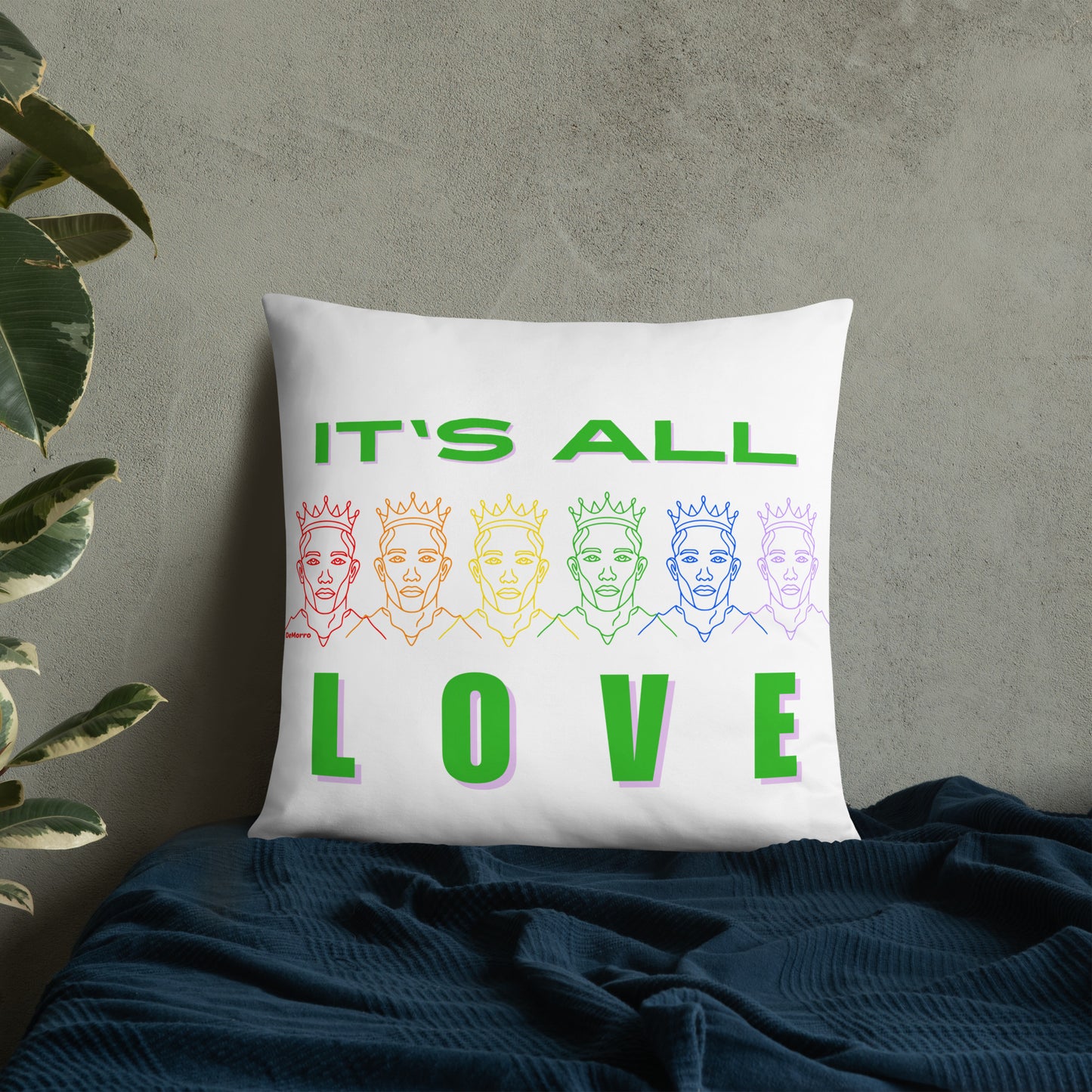 "It's All Love" - Basic Pillow by DeMorro Designs