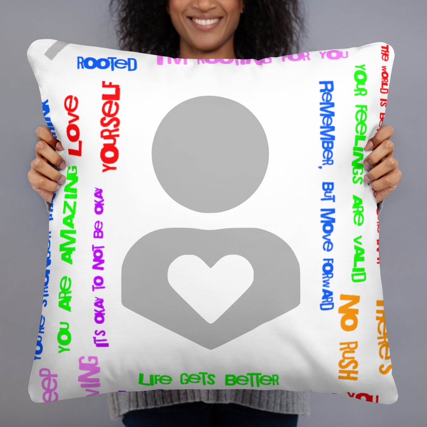 "DeMorro's Message" - Basic Pillow by DeMorro Designs