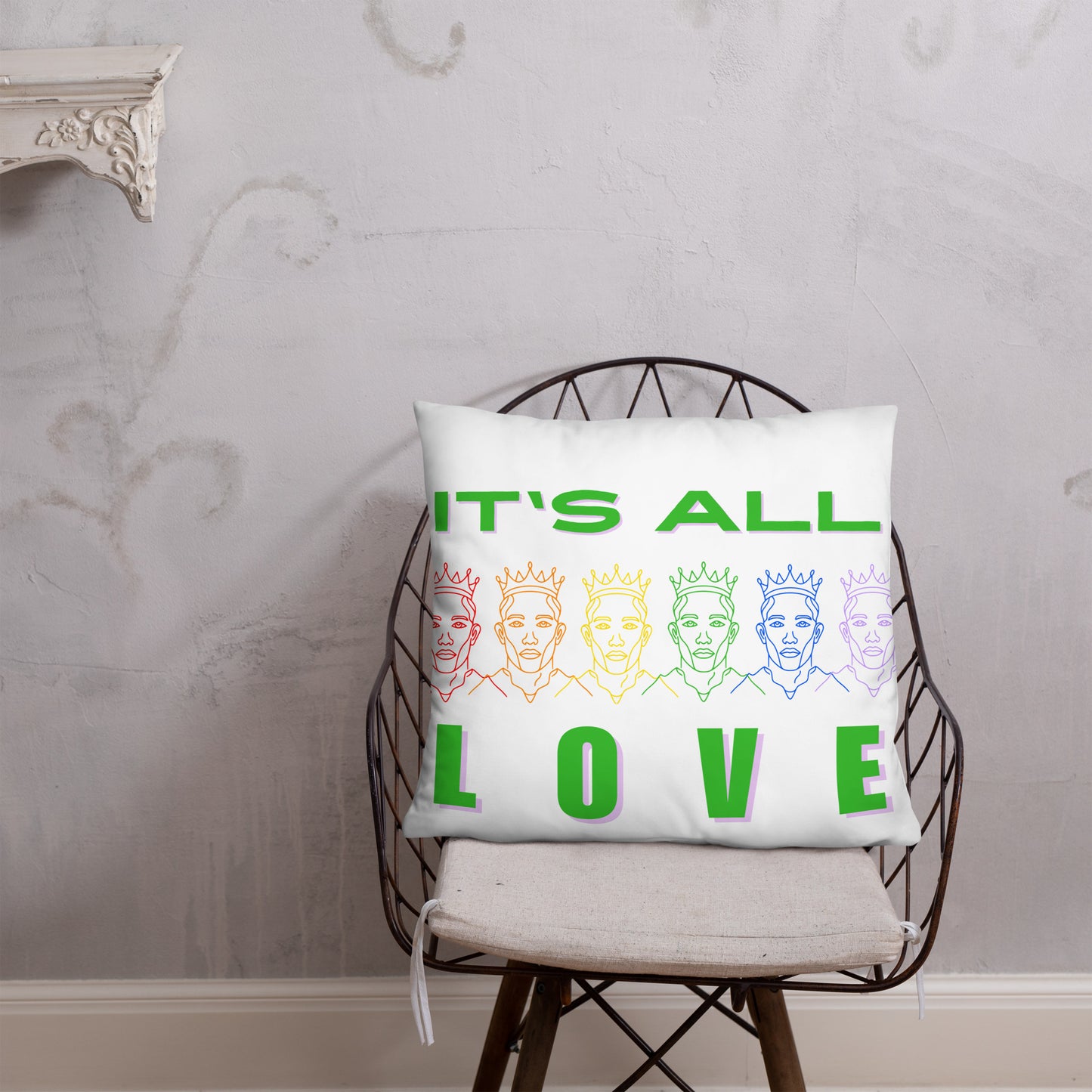 "It's All Love" - Basic Pillow by DeMorro Designs