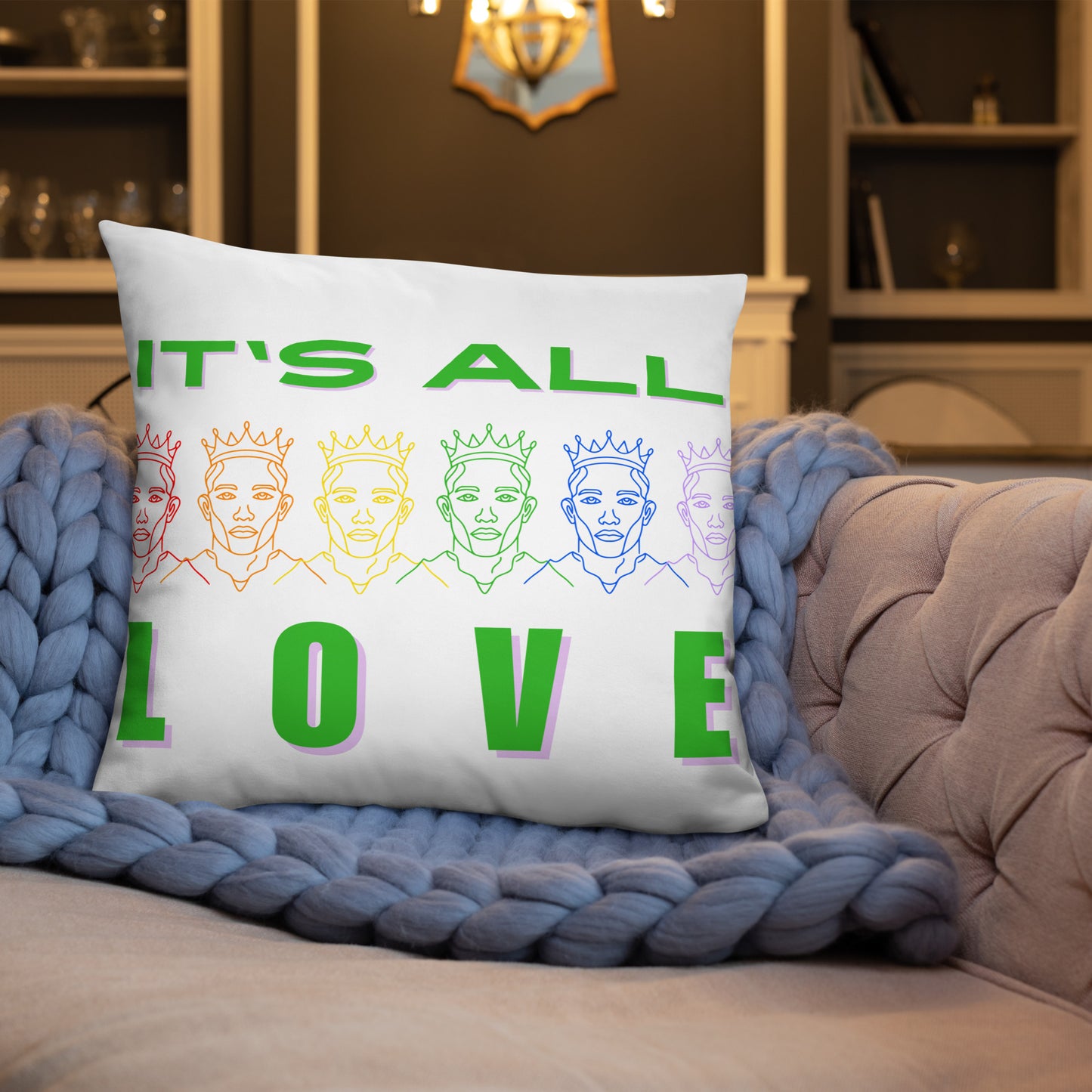 "It's All Love" - Basic Pillow by DeMorro Designs