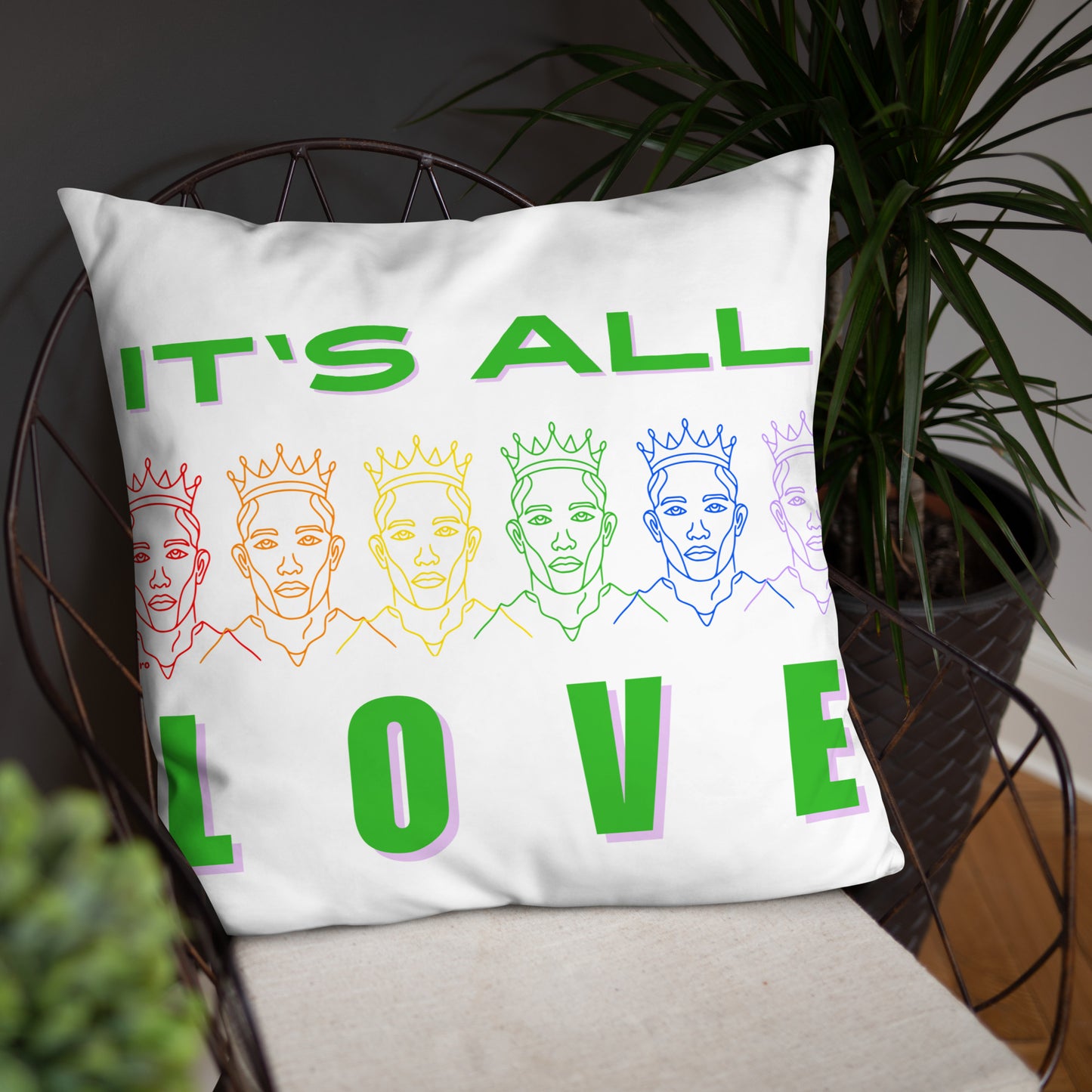 "It's All Love" - Basic Pillow by DeMorro Designs