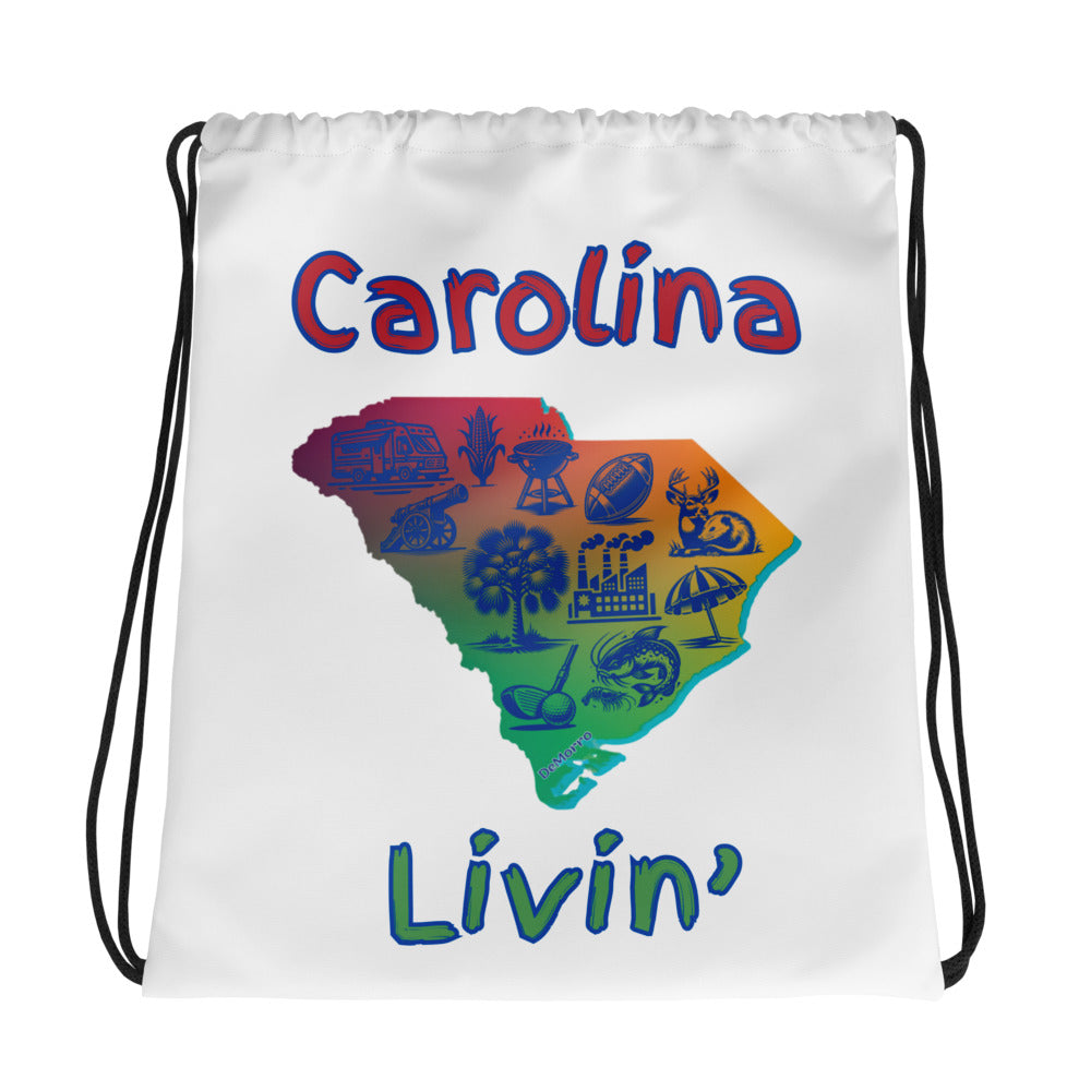 "Carolina Livin" - Drawstring bag by Deorro Designs