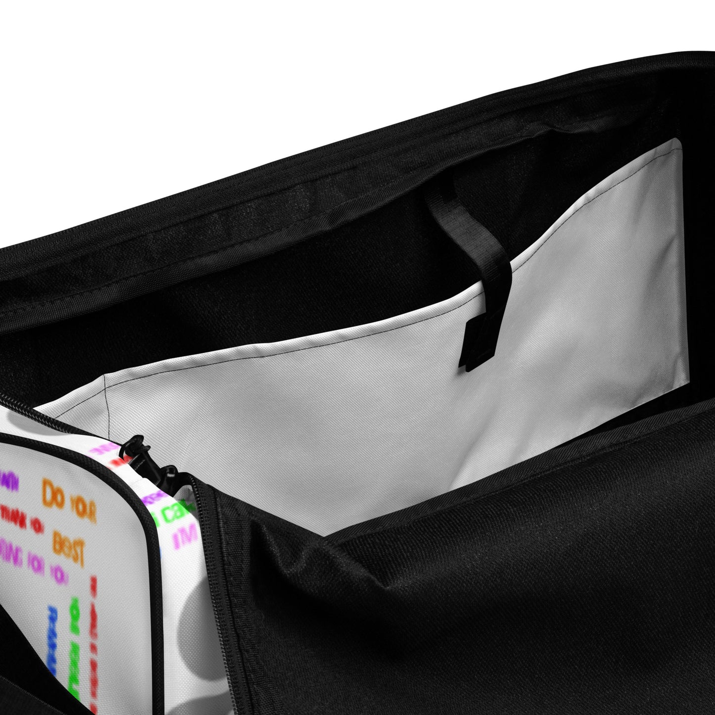 "DeMorro's Message" - Duffle bag by DeMorro Designs