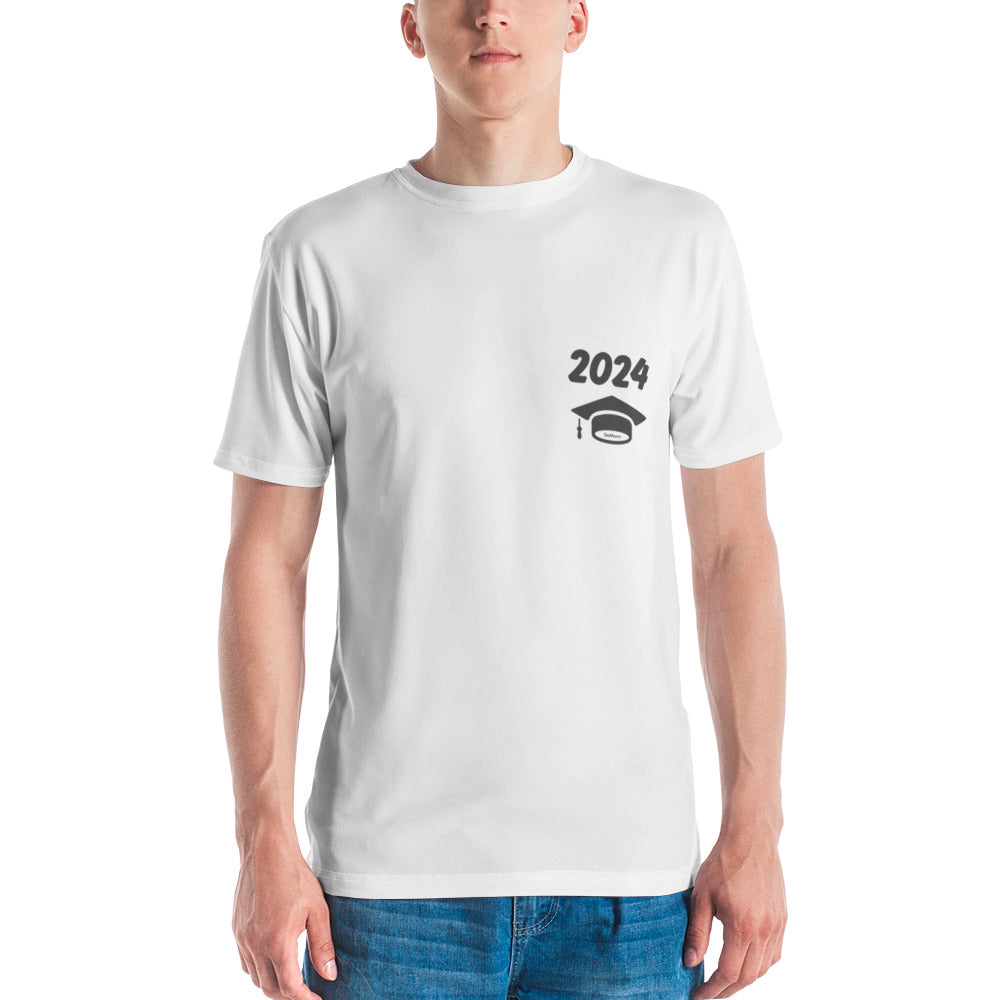 2024 Glad Grads - Men's t-shirt with front and back print by DeMorro Designs