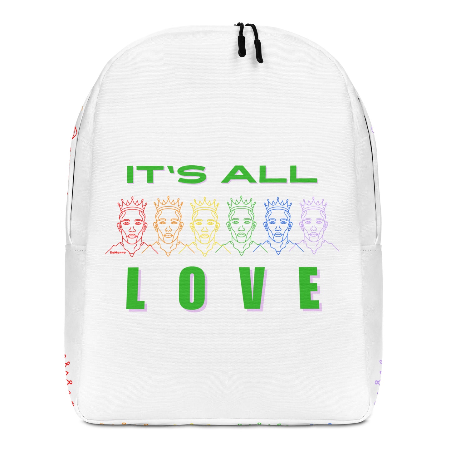 "It's All Love" - Minimalist Backpack by DeMorro Designs