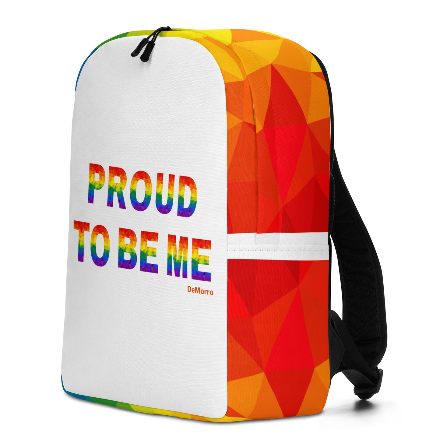 "Proud To Be Me" Rainbow - Minimalist Backpack by DeMorro Designs