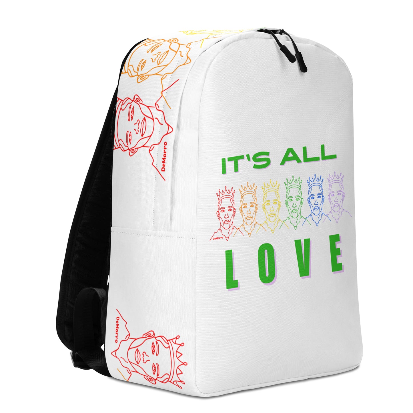 "It's All Love" - Minimalist Backpack by DeMorro Designs