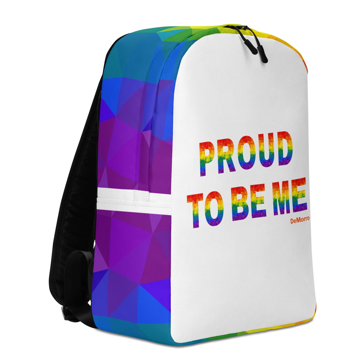 "Proud To Be Me" Rainbow - Minimalist Backpack by DeMorro Designs