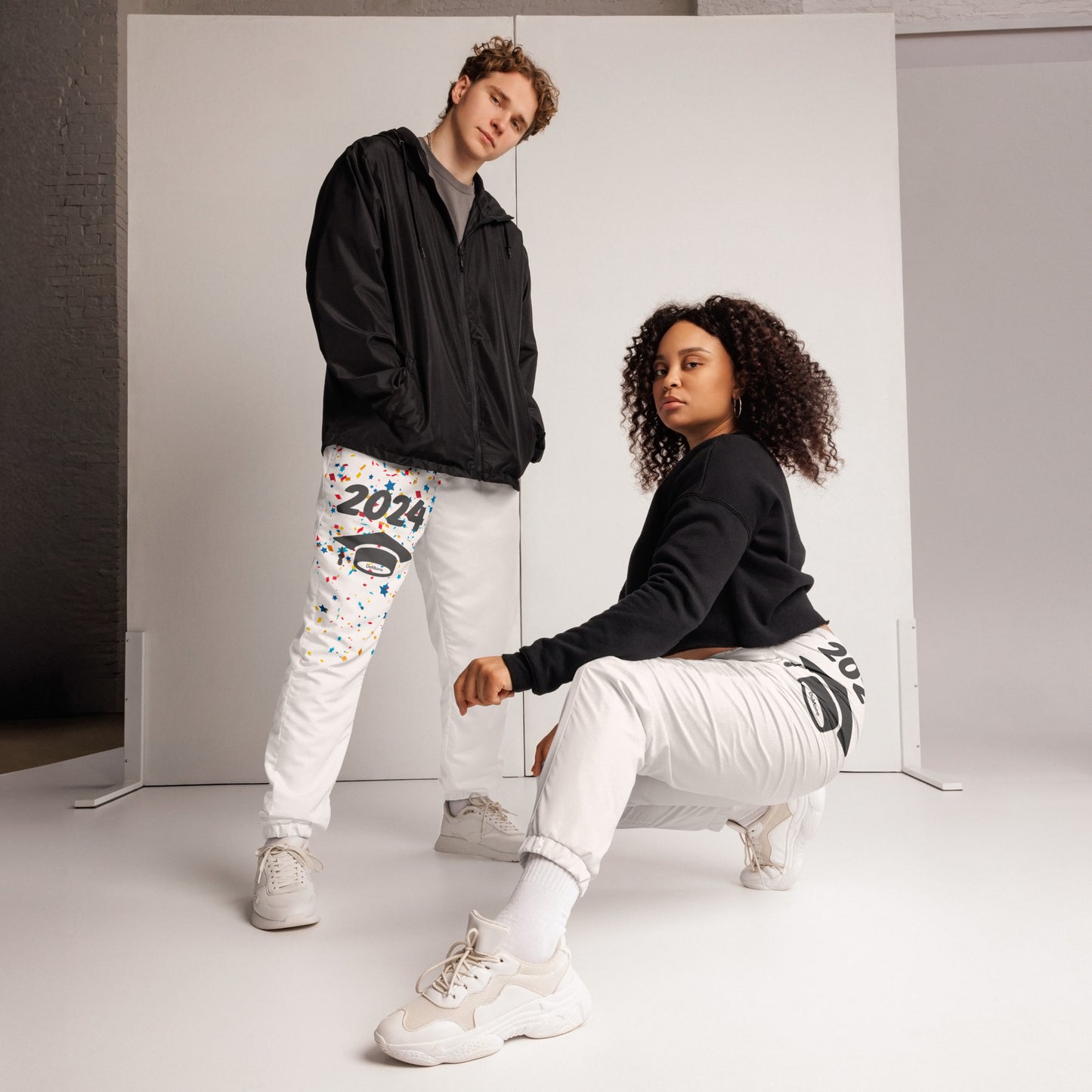 2024 Glad Grads - Unisex track pants with Front and Back Print by DeMorro Designs