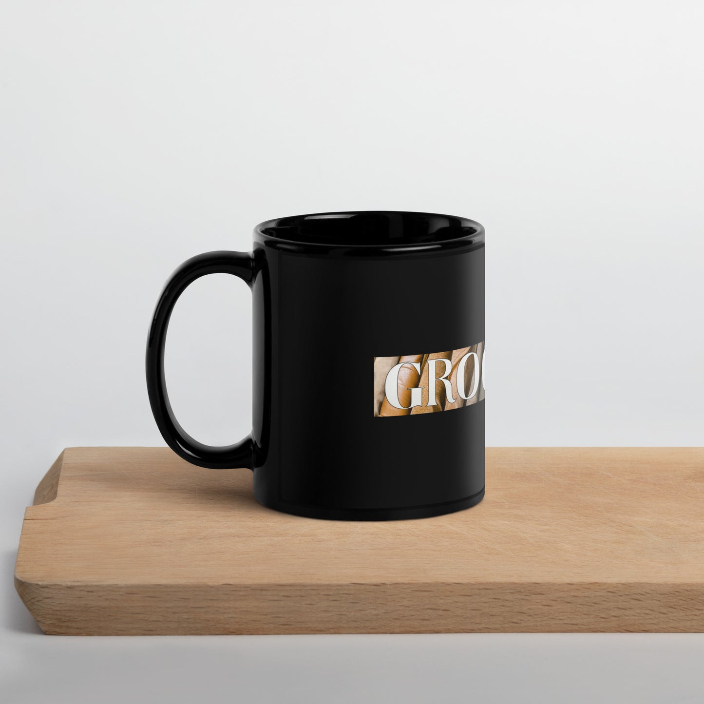 "Groomsman" - 11 oz Black Glossy Mug by DeMorro Designs