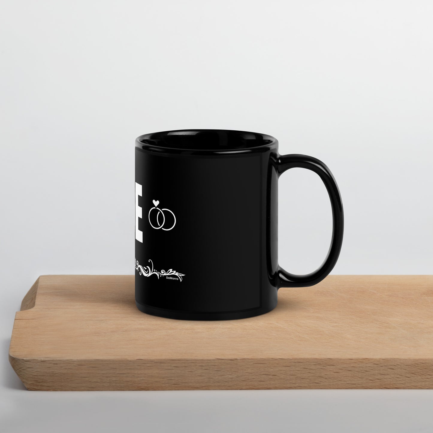 "Bride" - 11 oz Black Glossy Mug by DeMorro Designs