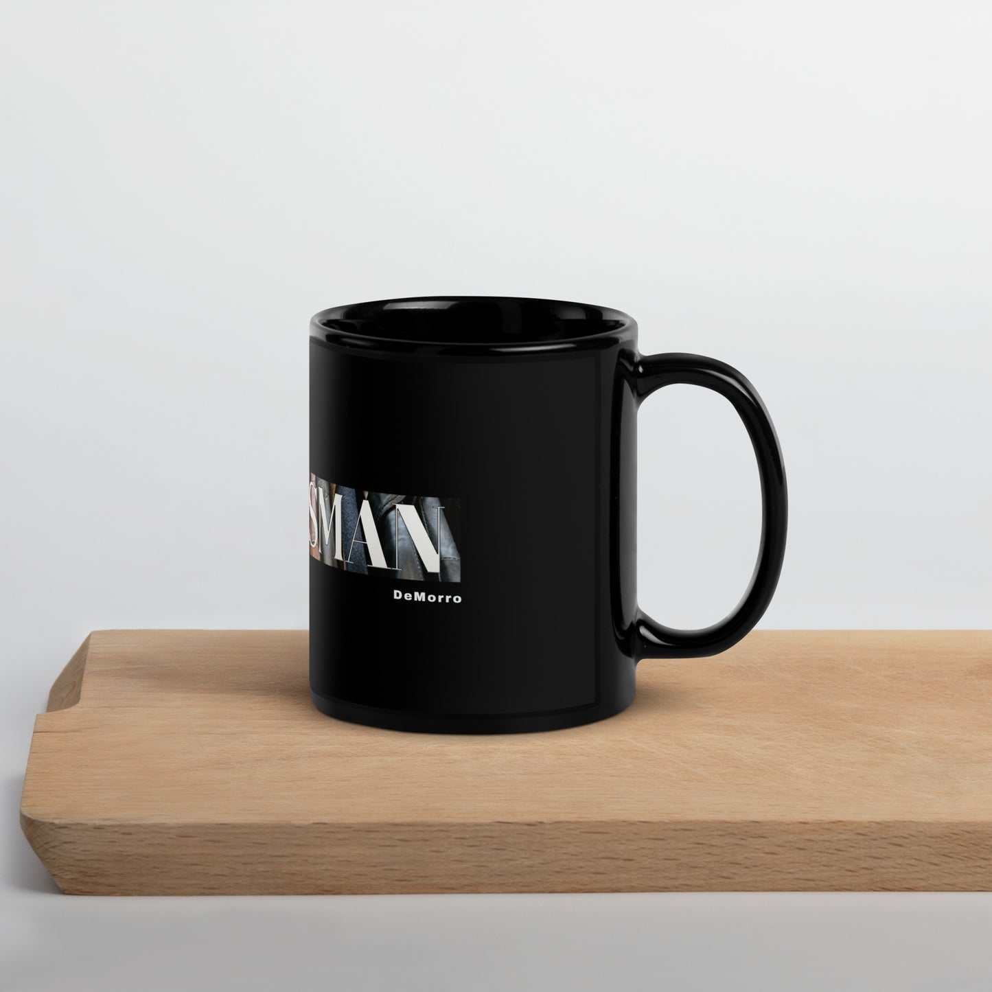 "Groomsman" - 11 oz Black Glossy Mug by DeMorro Designs