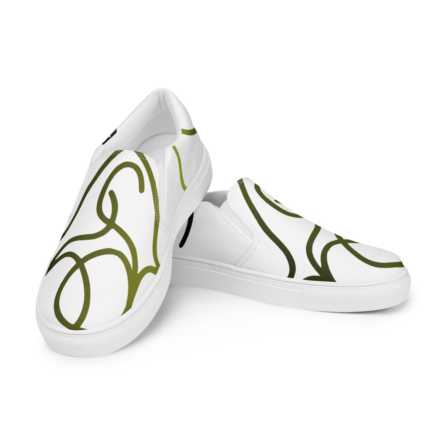 "Walk with Us" - Men’s slip-on canvas shoes by DeMorro Designs