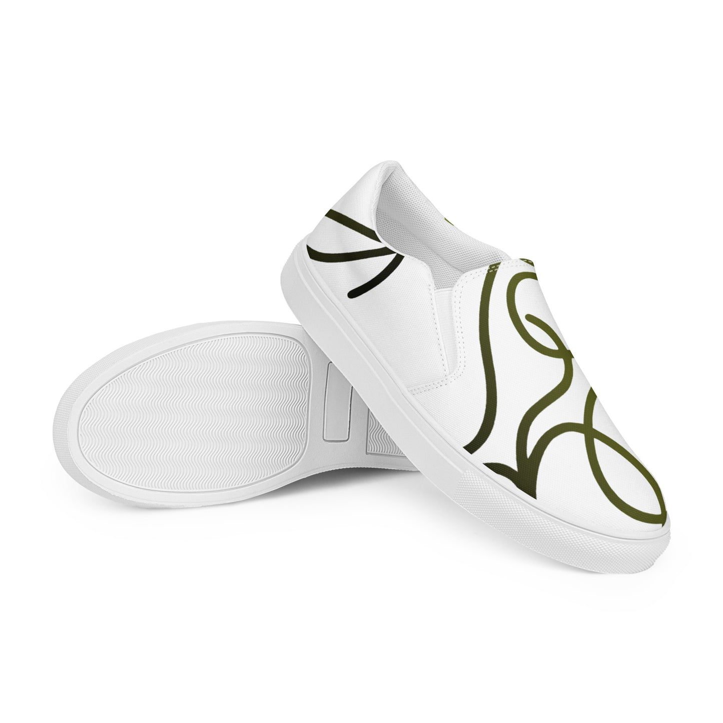 "Walk with Us" - Men’s slip-on canvas shoes by DeMorro Designs