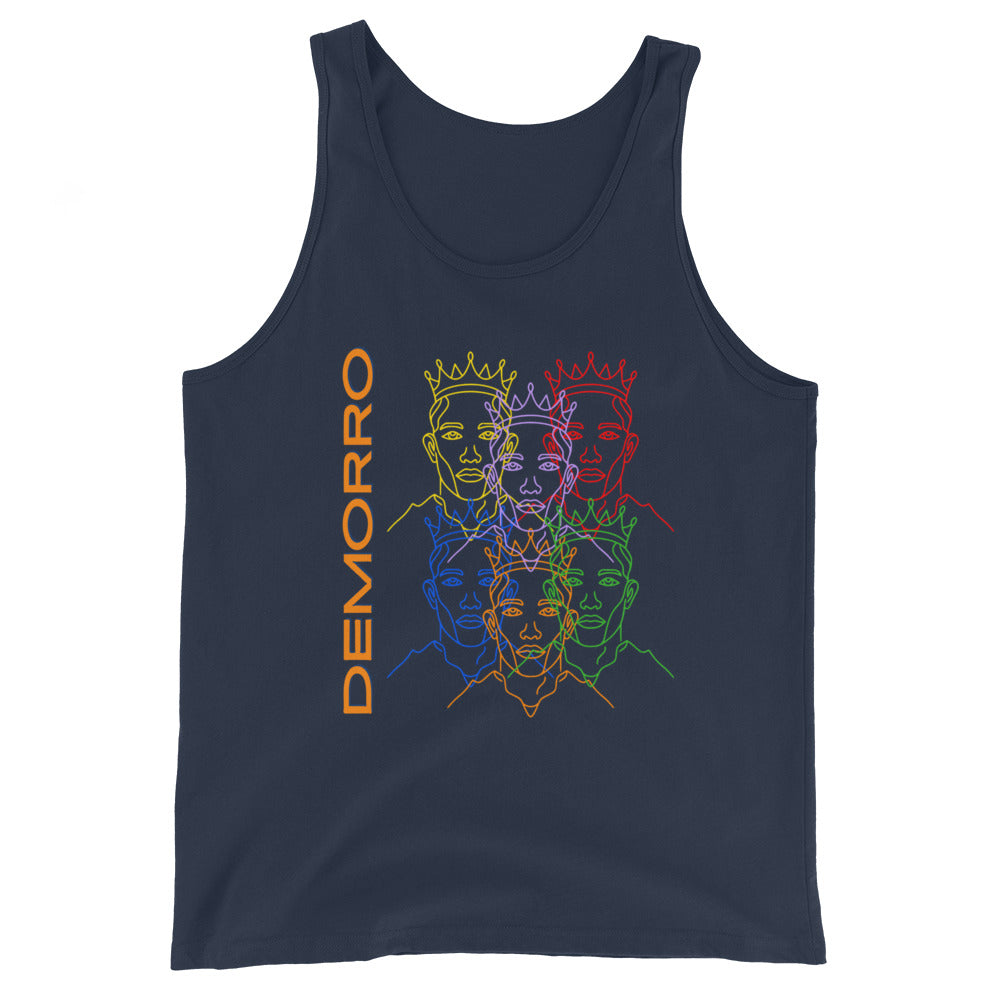 "A King is He" Multicolor - Men's Tank Top by DeMorro Designs