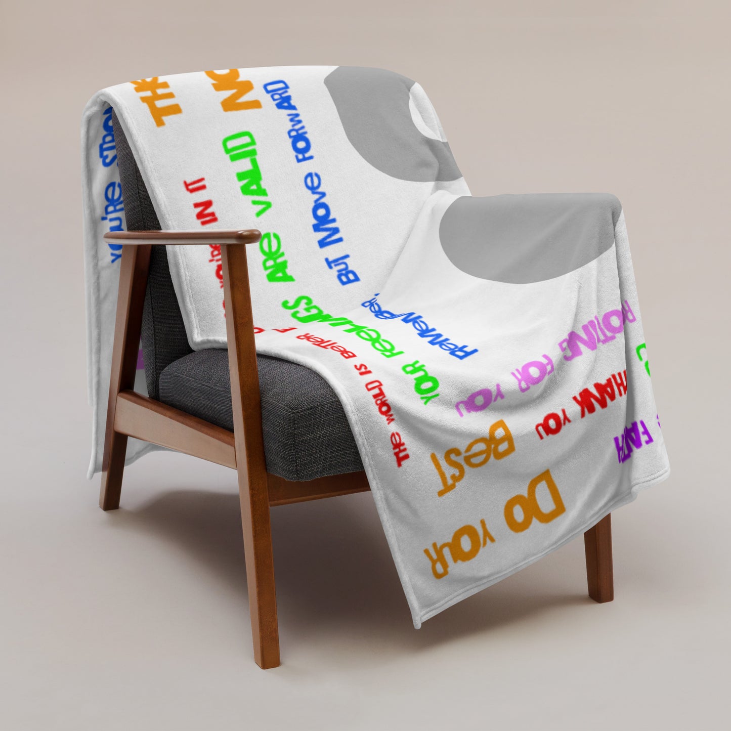 "DeMorro's Message" - Throw Blanket 50"x60" or 60"x80"