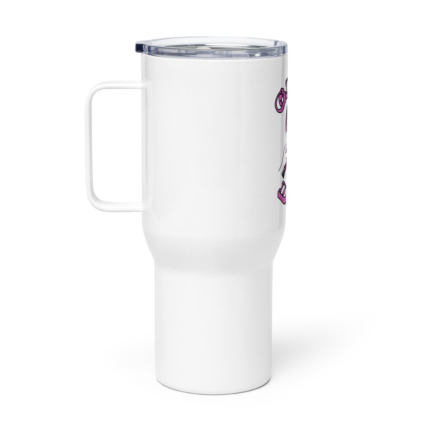 "Girl Dad" - Travel mug with a handle by DeMorro Designs