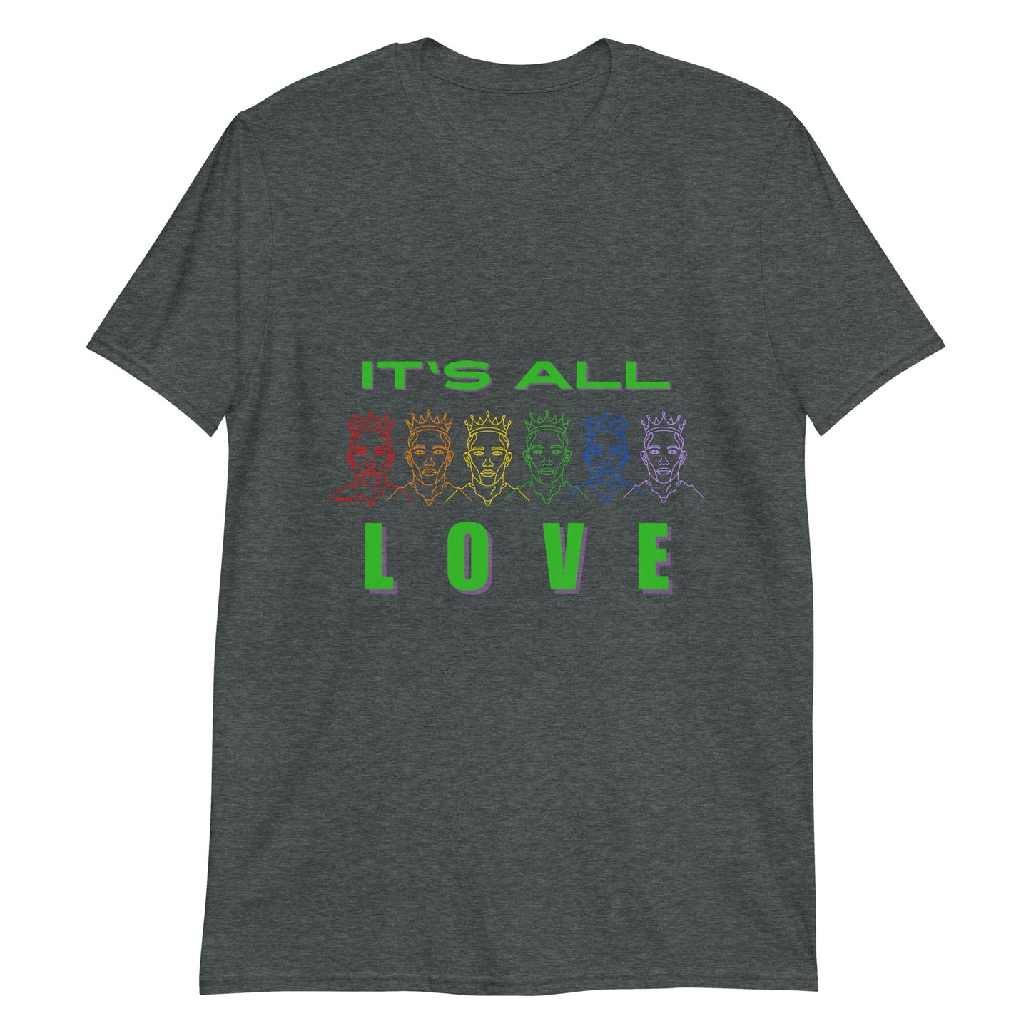 "It's All Love" - Short-Sleeve Unisex T-Shirt by DeMorro