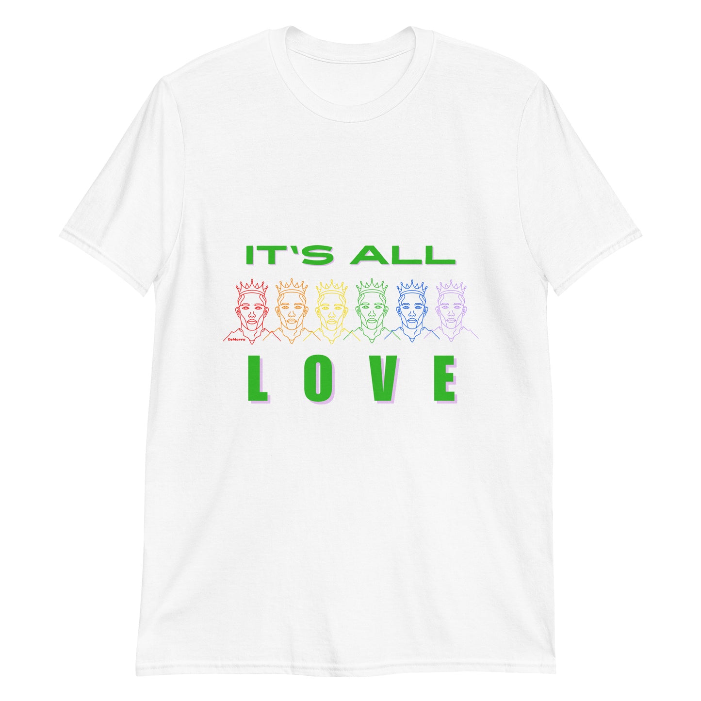 "It's All Love" - Short-Sleeve Unisex T-Shirt by DeMorro