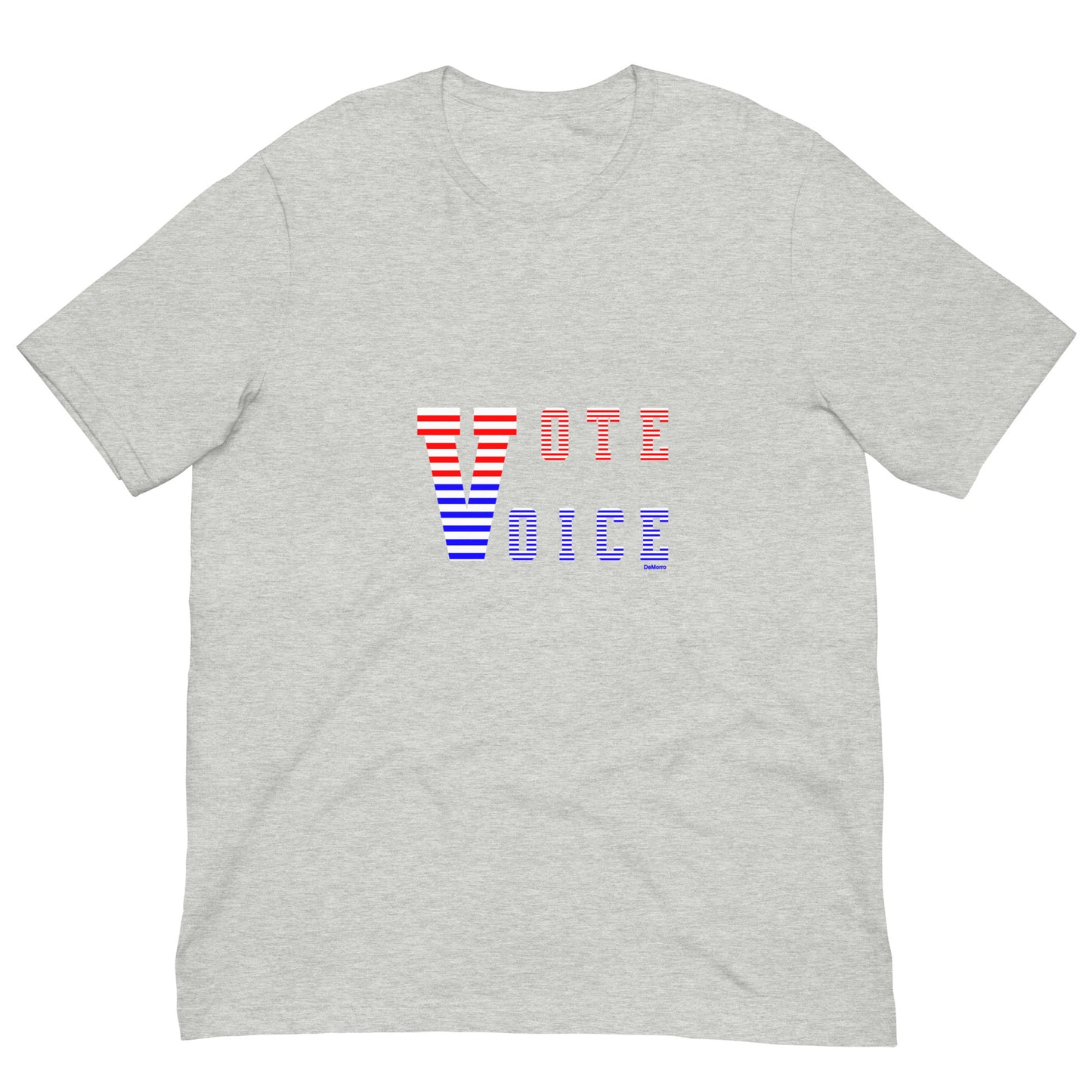 "Vote & Voice" - Unisex t-shirt by DeMorro Designs