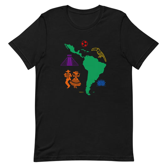 "Latin America" Style A - Unisex t-shirt by DeMorro Designs