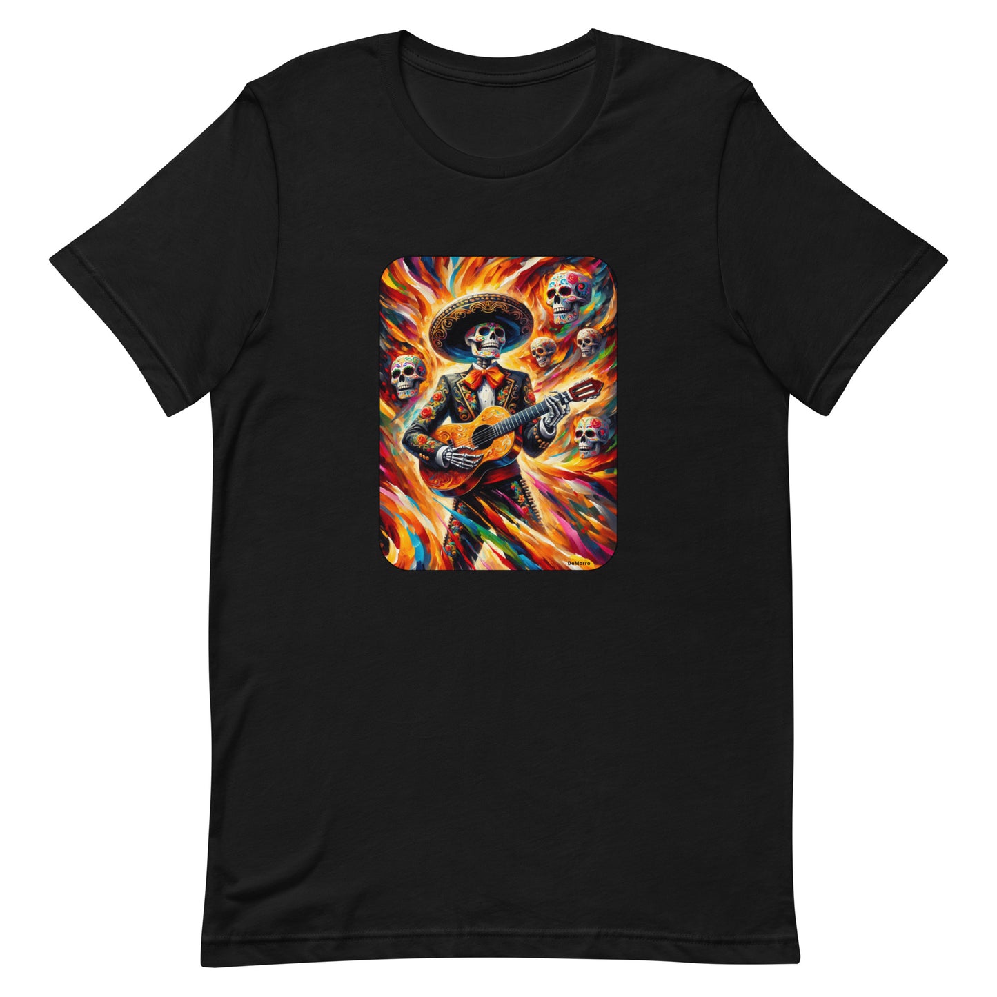 "Mariachi De Los Muertos" - Unisex t-shirt by DeMorro Designs