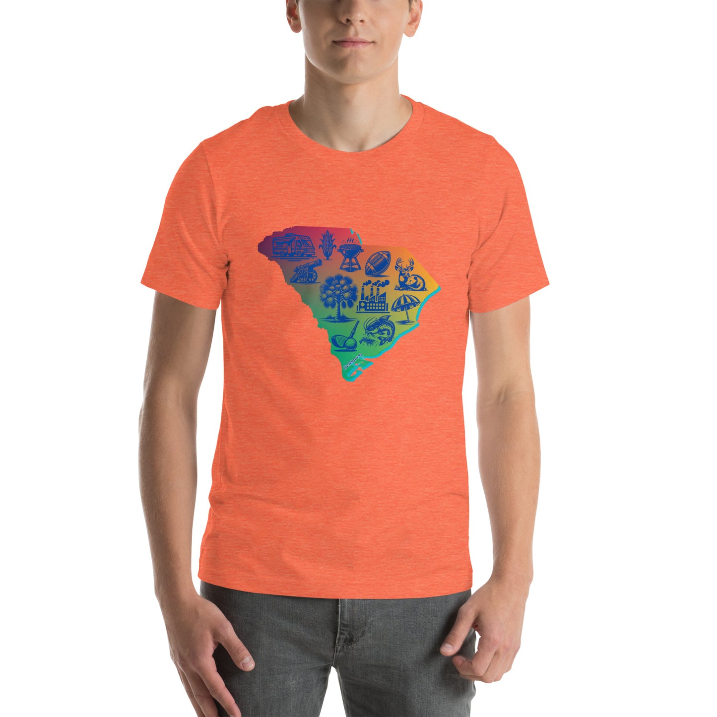 "Carolina Livin" Gradient Colors - Unisex t-shirt