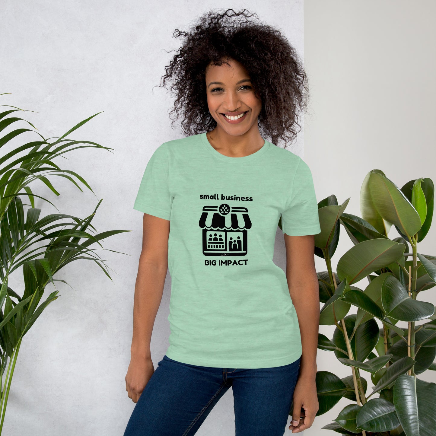 "Small Biz" Style B in Black Print - Unisex t-shirt