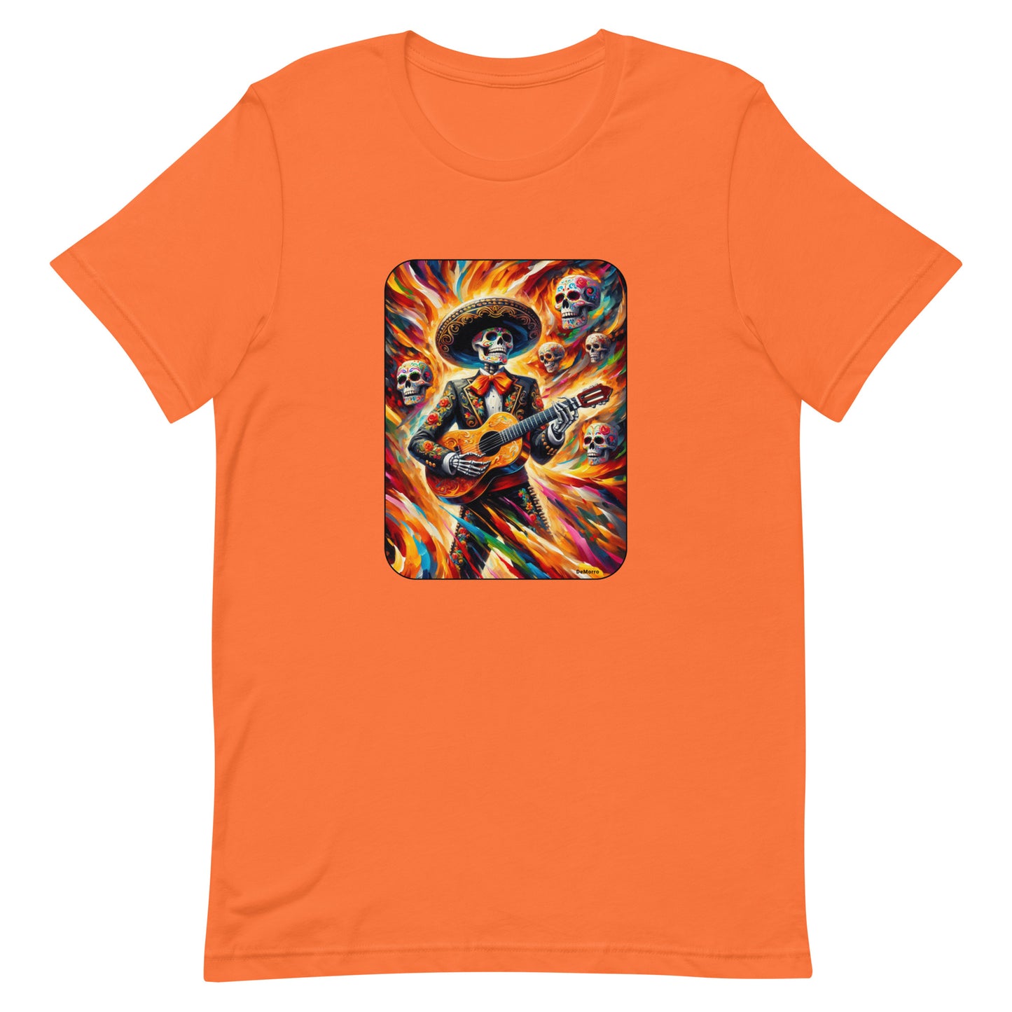 "Mariachi De Los Muertos" - Unisex t-shirt by DeMorro Designs