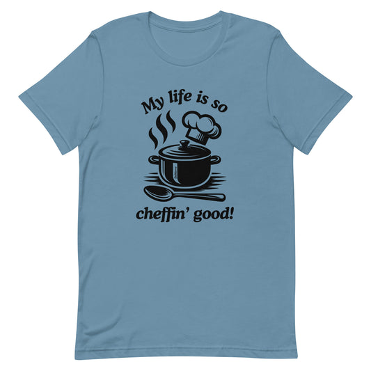 "Cheffin" - Unisex t-shirt by DeMorro Designs