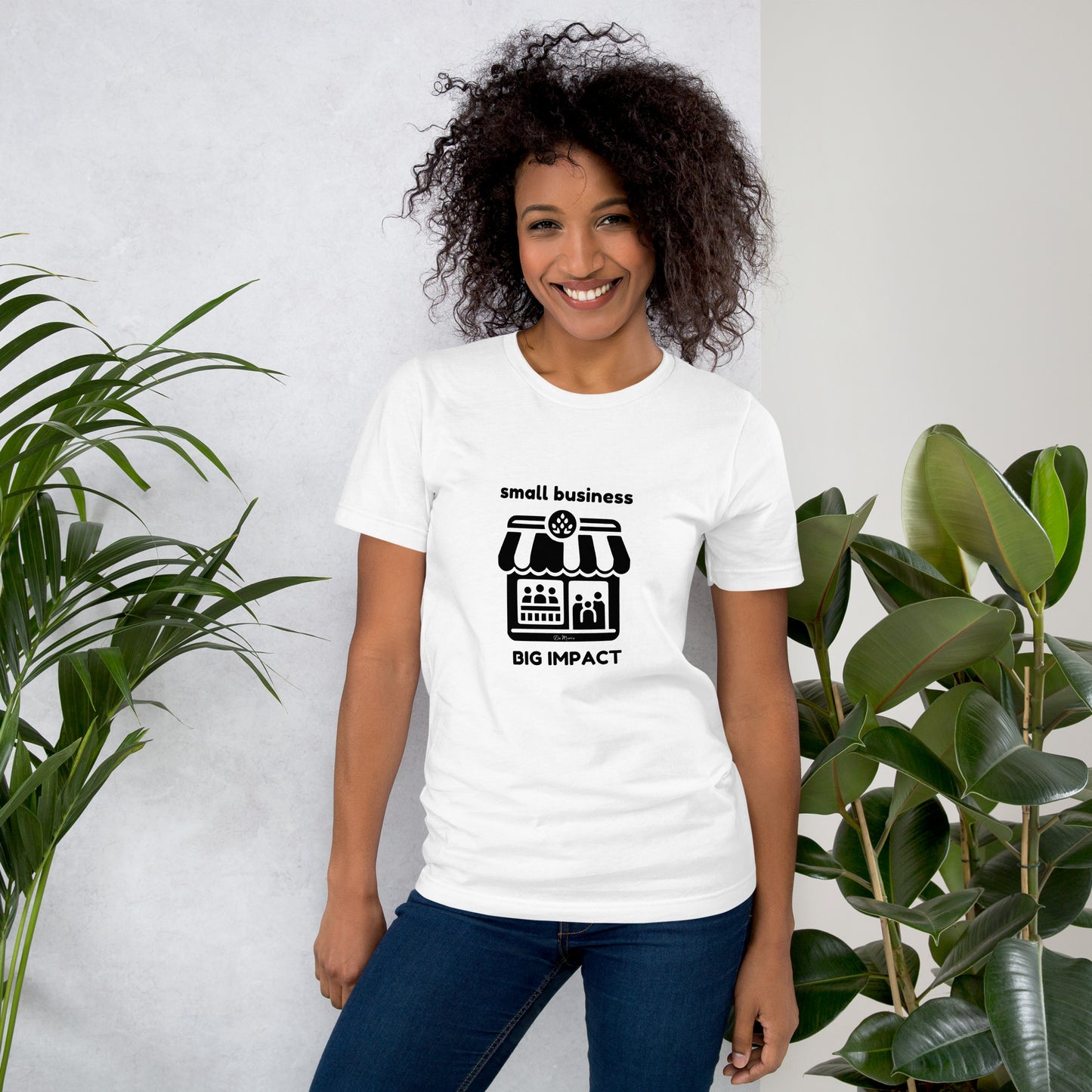 "Small Biz" Style B in Black Print - Unisex t-shirt