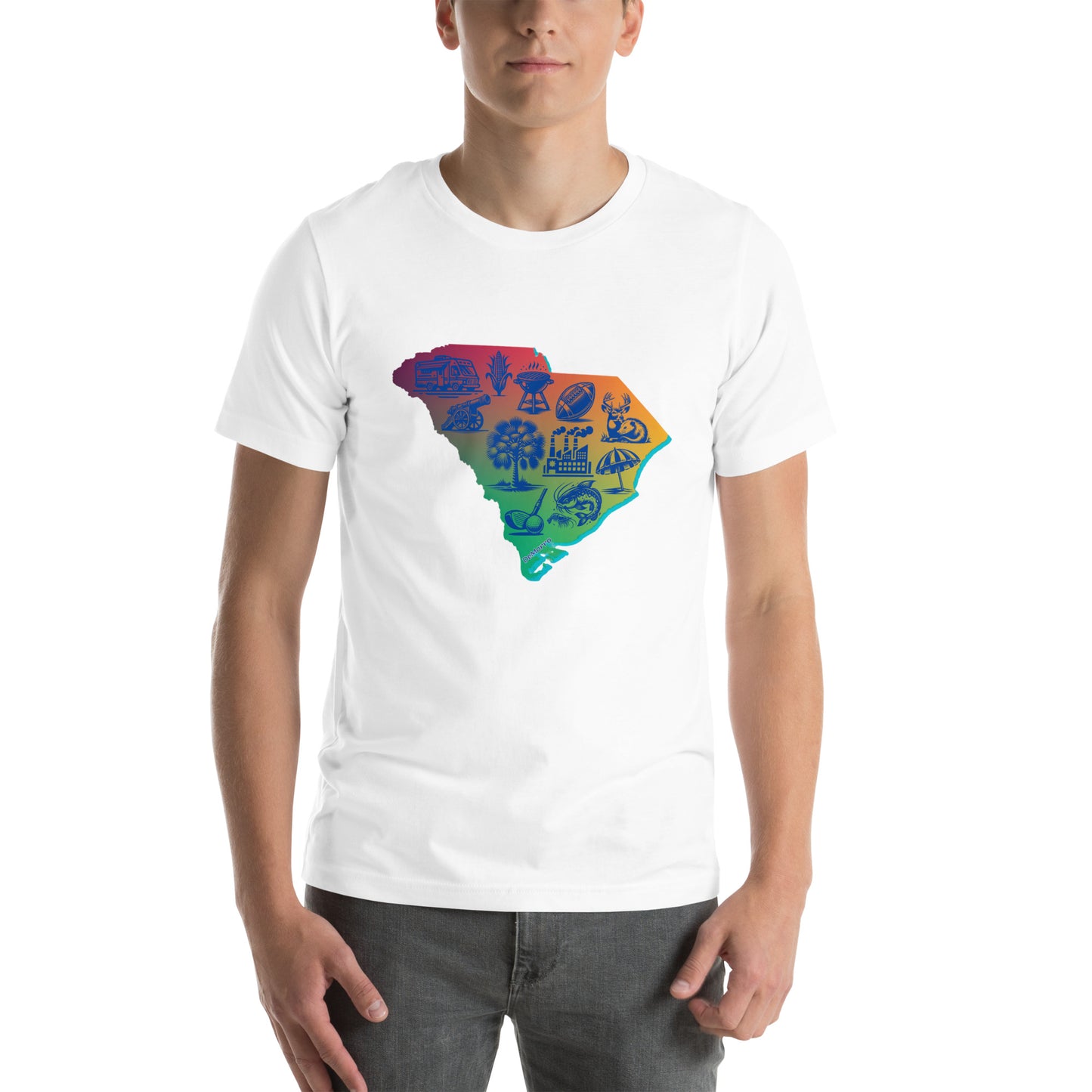 "Carolina Livin" Gradient Colors - Unisex t-shirt