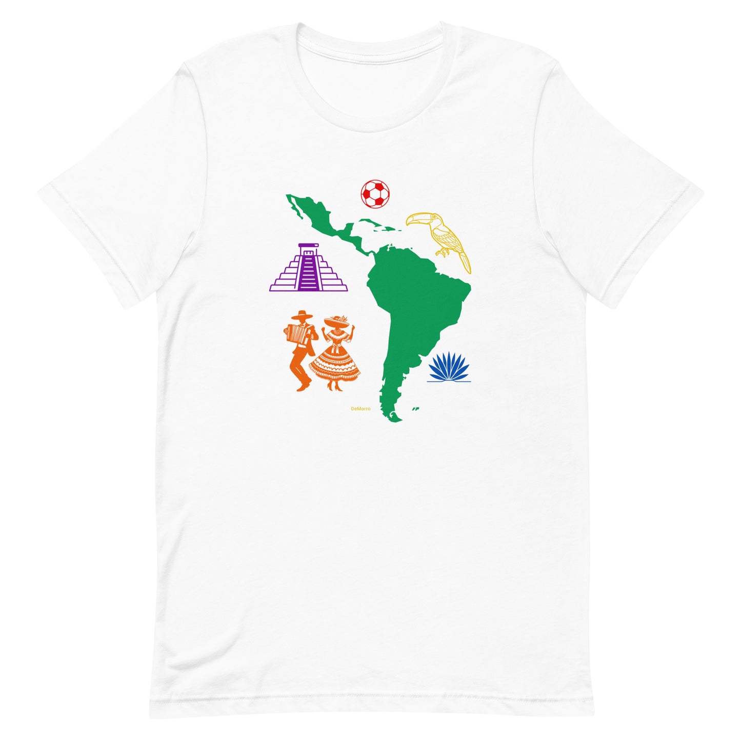 "Latin America" Style A - Unisex t-shirt by DeMorro Designs