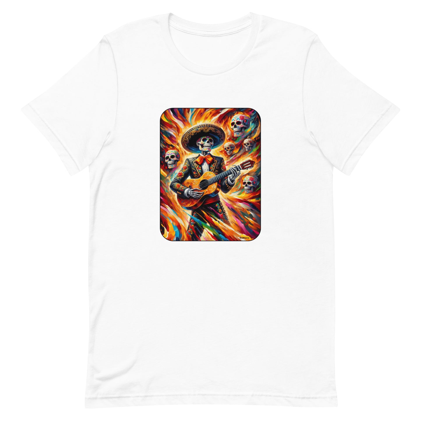 "Mariachi De Los Muertos" - Unisex t-shirt by DeMorro Designs