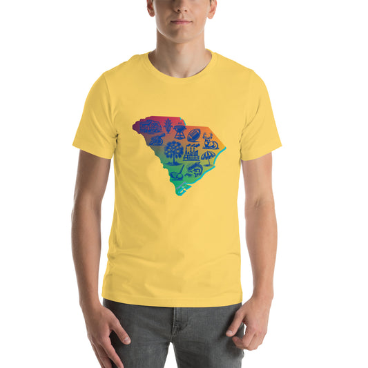 "Carolina Livin" Gradient Colors - Unisex t-shirt