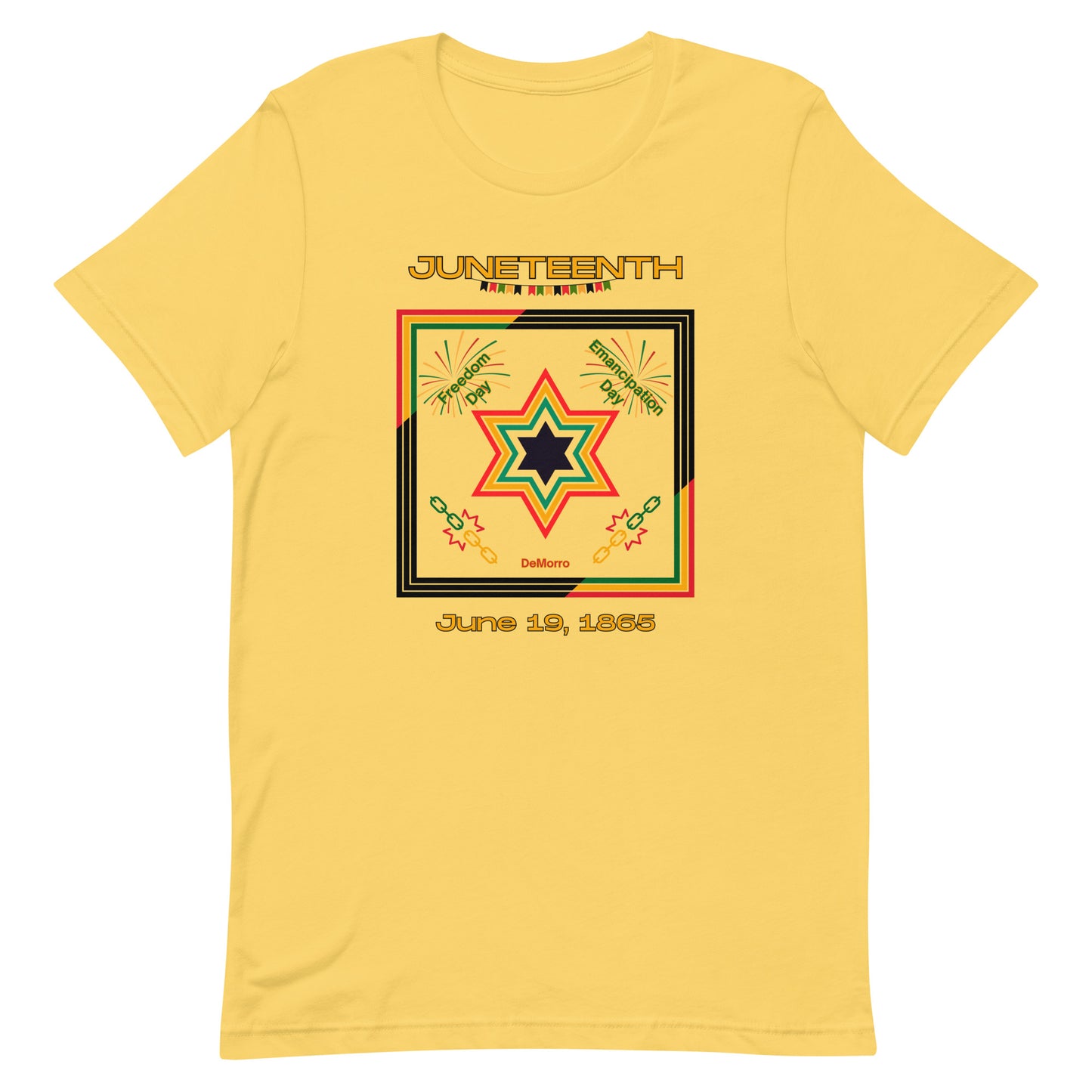 "Juneteenth" - Unisex t-shirt by DeMorro Designs