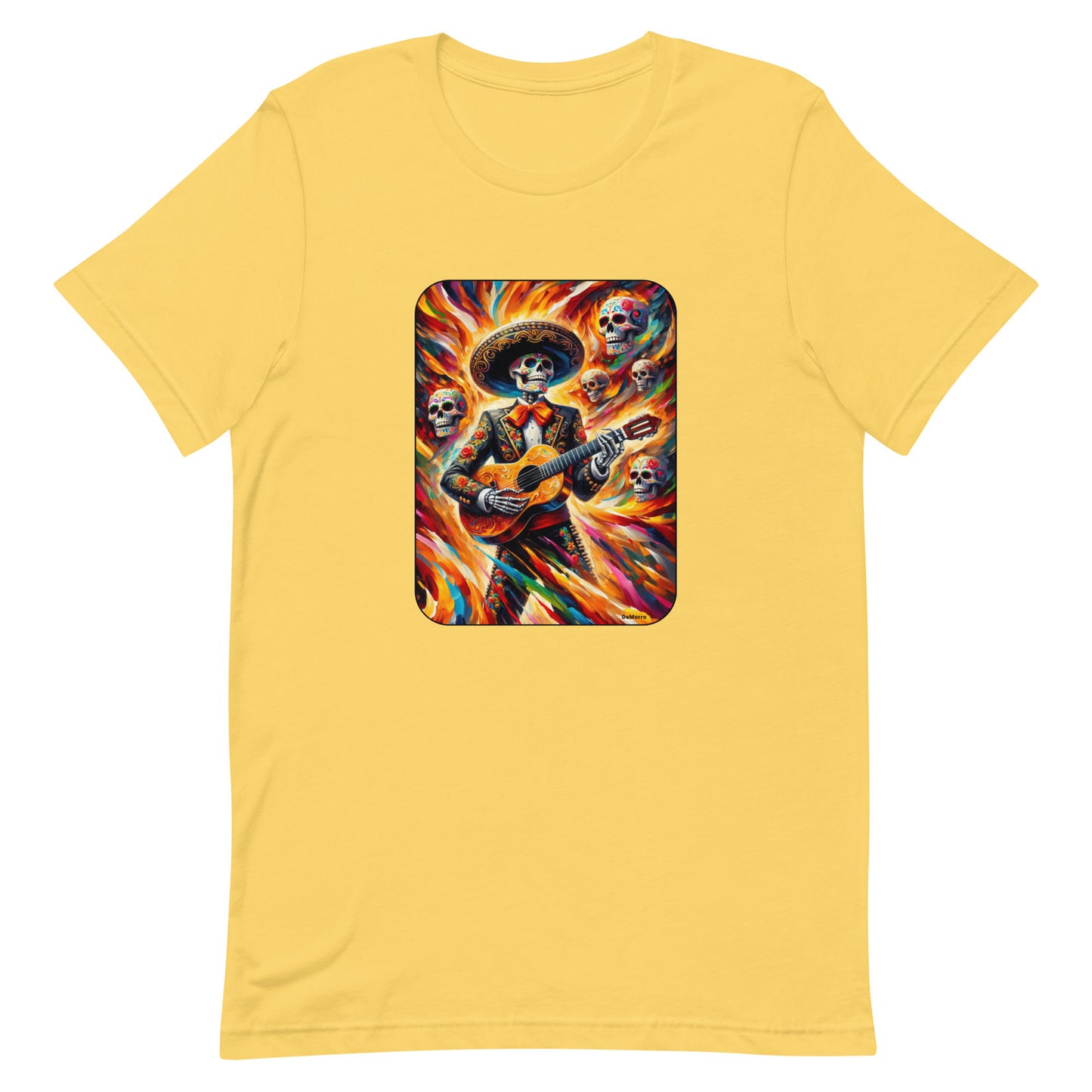 "Mariachi De Los Muertos" - Unisex t-shirt by DeMorro Designs