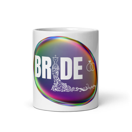 "Bride" - 11 oz White glossy mug by DeMorro Designs